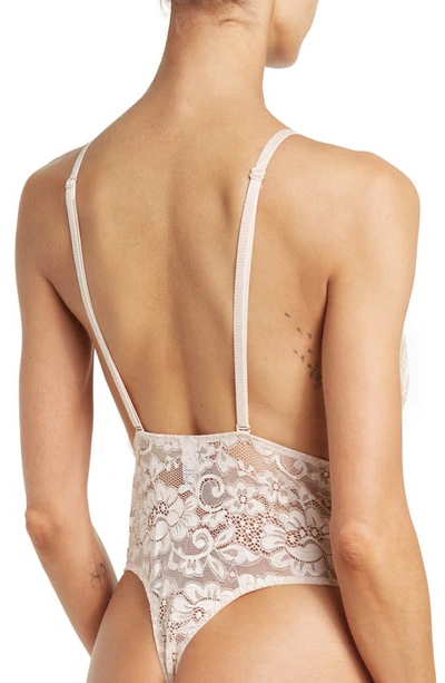 Wishlist Lace Bodysuit In Blush