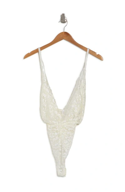 Shop Wishlist Lace Bodysuit In Ivory