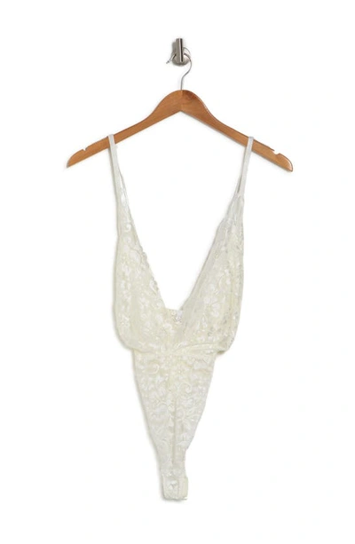 Wishlist Lace Bodysuit In Ivory