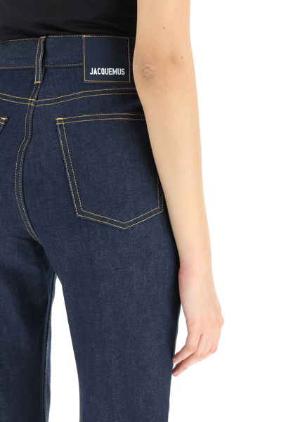 Shop Jacquemus 'le De Nimes' Jeans In Blue