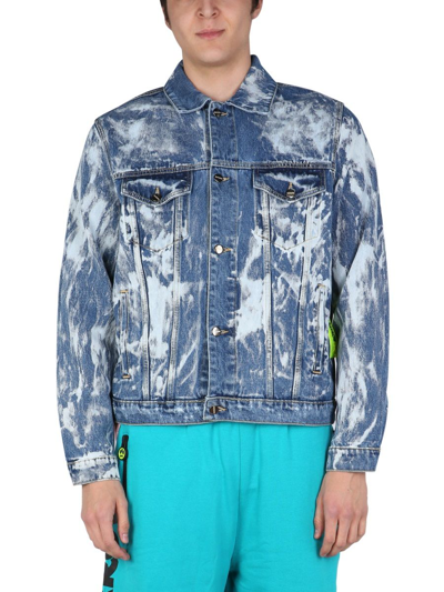 Shop Barrow Men's Blue Other Materials Outerwear Jacket