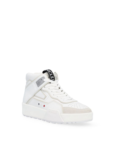 Shop Moncler Men's White Other Materials Sneakers