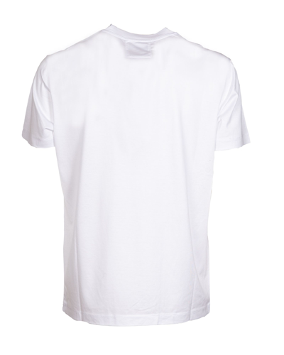 Shop Emporio Armani Men's White Viscose T-shirt