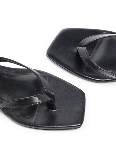 Shop Totême 40mm Kitten-heel Flip-flops In Black