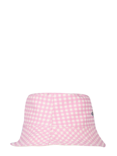 Shop Vivienne Westwood Orb Embroidery Bucket Hat In Pink