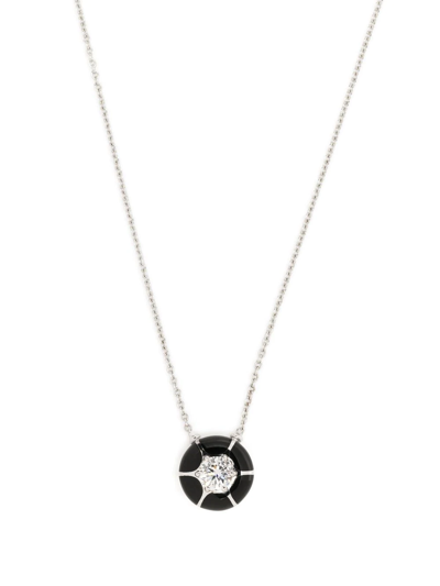 Shop Selim Mouzannar 18kt White Gold Sea Flower Diamond Necklace In Silber