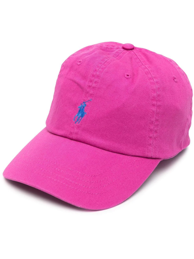 Polo Ralph Lauren Cap In Bright Pink With Pony Logo | ModeSens