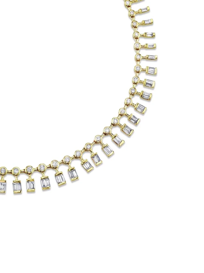Shop Shay 18kt Yellow Gold Dot Dash Diamond Necklace