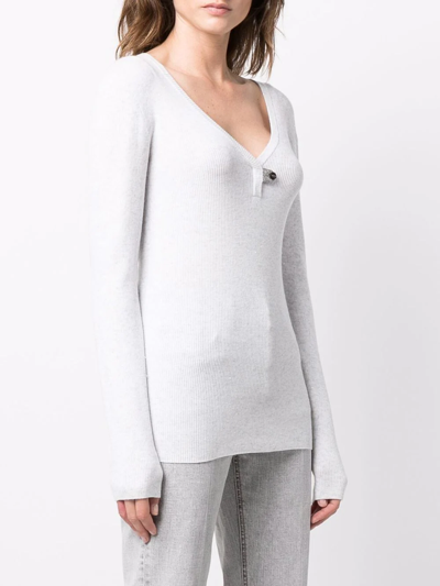 Brunello Cucinelli Chain-trim Detail Sweatshirt In C159 White