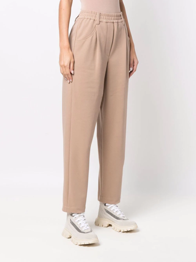 Brunello Cucinelli Straight Leg Trousers In Neutrals