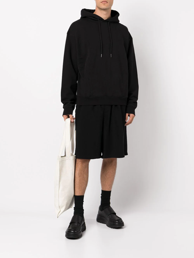 Martine Rose Logo-print Oversized Hoodie In Black