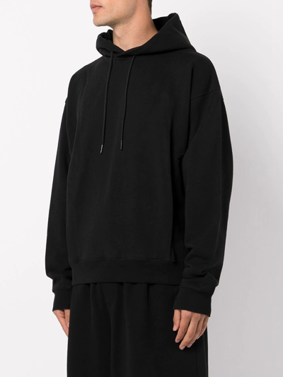 Martine Rose Logo-print Oversized Hoodie In Black