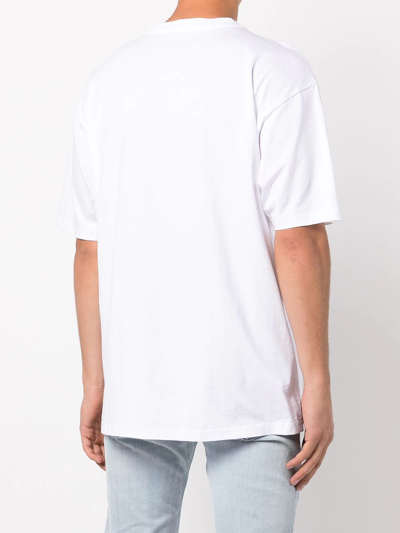 Shop 032c Graphic-print Cotton T-shirt In Weiss