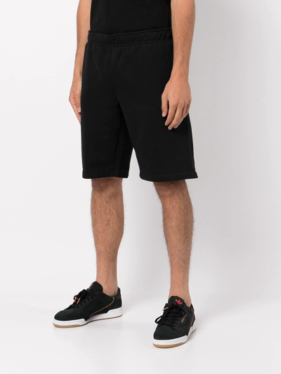 Shop 032c Elasticated-waist Cotton Shorts In Schwarz