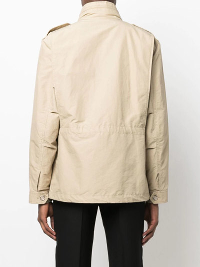 Woolrich Multi-pocket Military Jacket In Nude