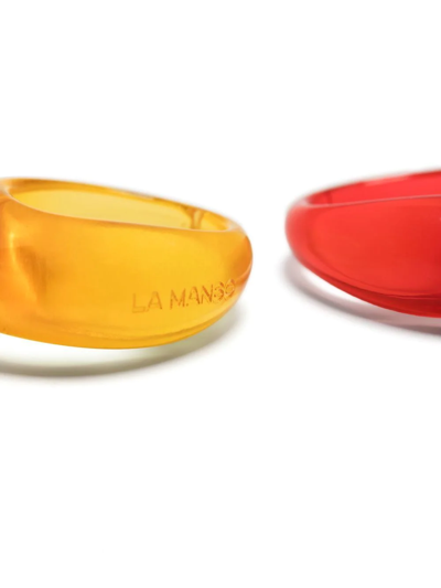 Shop La Manso Two-piece Ring Set In Rot
