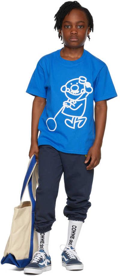 Shop Ooof Kids Blue Yoyo T-shirt