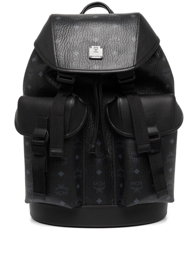 Shop Mcm Medium Brandenburg Backpack In Black