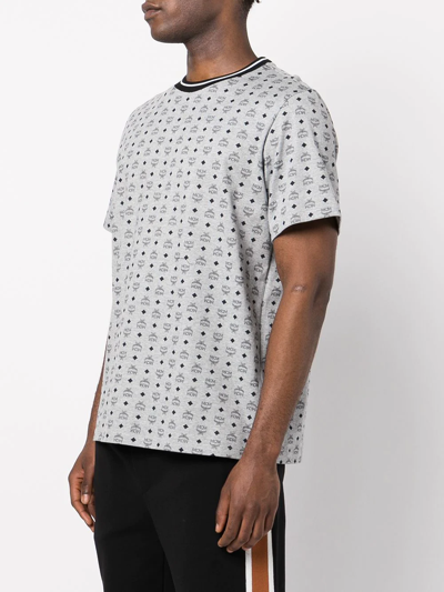Mcm Monogram-Print Cotton T-Shirt