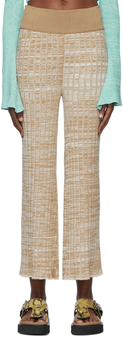 Valentine Witmeur Lab Beige Viscose Trousers In Beige