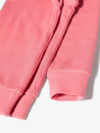 Shop Stone Island Junior Compass-patch Crew-neck Sweatshirt In Pink