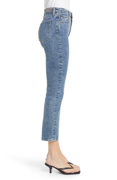 Ag Isabelle High Waist Ankle Straight Leg Jeans In Hybrid