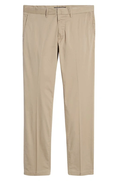 Shop Nordstrom Slim Fit Coolmax® Flat Front Performance Chinos In Tan Greige