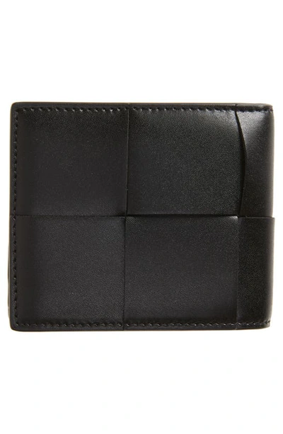 Shop Bottega Veneta Oversize Intrecciato Leather Bifold Wallet In Black