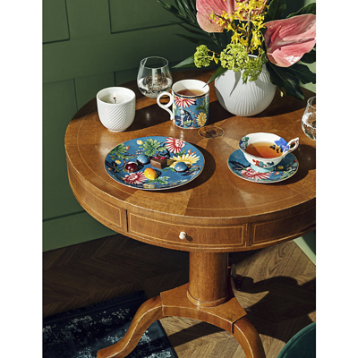 Wedgwood Wonderlust Sapphire Garden Bone China Teacup And Saucer