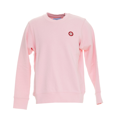 Shop Casablanca Logo Patch Sweatshirt In Pink