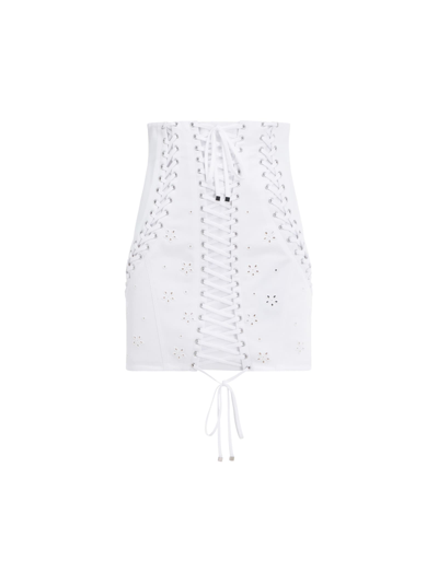 Shop Dolce & Gabbana Skirt In Bianco Ottico