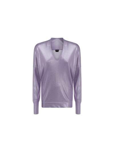 Shop Tom Ford Knitwear Top In Lilac