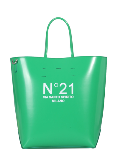 Shop N°21 Small Shopping Bag In Verde