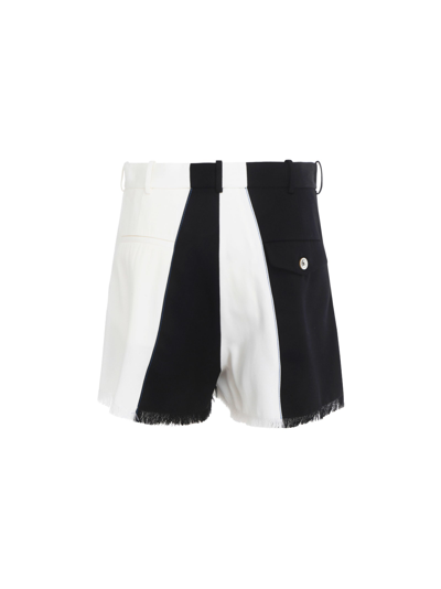 Shop Marni Shorts In White/black