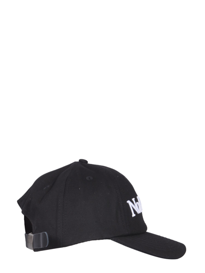 Shop Aries Baseball Hat With No Problemo Embroidery In Nero