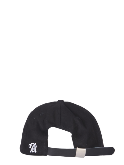 Shop Aries Baseball Hat With No Problemo Embroidery In Nero