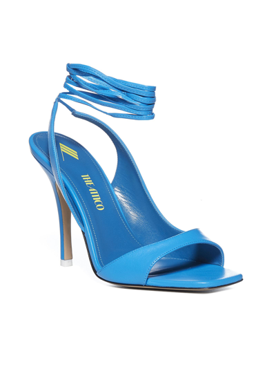 Shop Attico Sandals In Azzurro