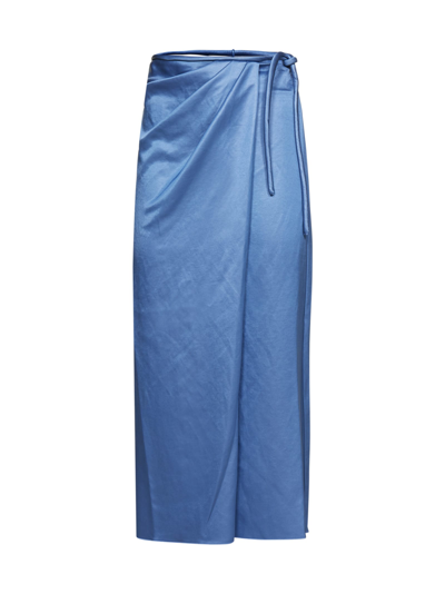 Shop Nanushka Skirt In Blue