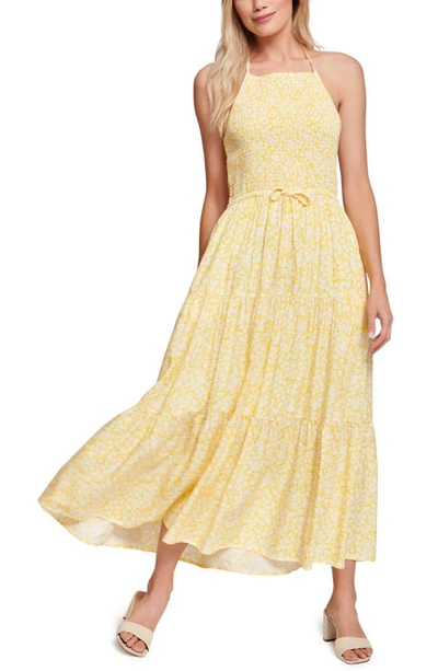 Shop Lost + Wander Sweet Summer Daze Floral Print Maxi Dress In Yellow White