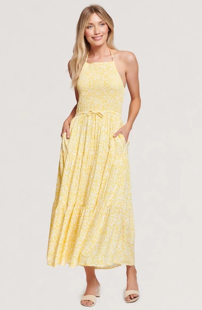 Shop Lost + Wander Sweet Summer Daze Floral Print Maxi Dress In Yellow White