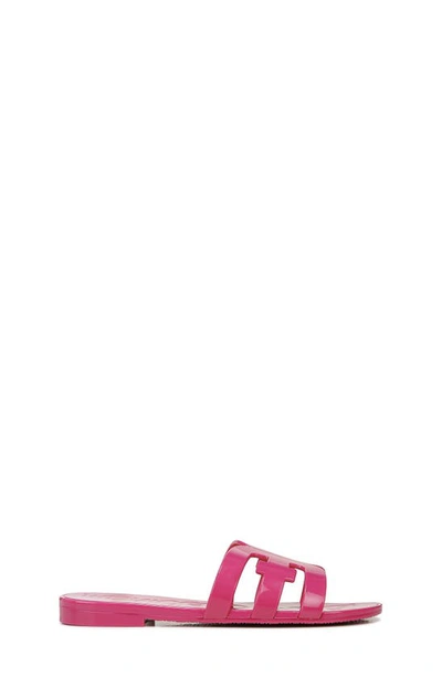 Shop Sam Edelman Bay Jelly Slide Sandal In Berry