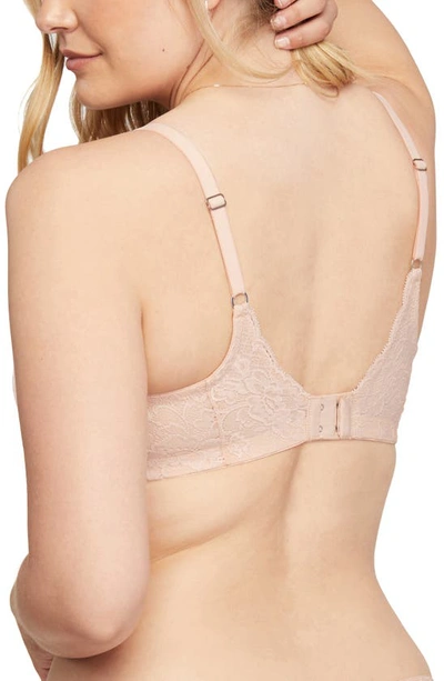 Shop Montelle Intimates Halo Lace Bralette In Champagne