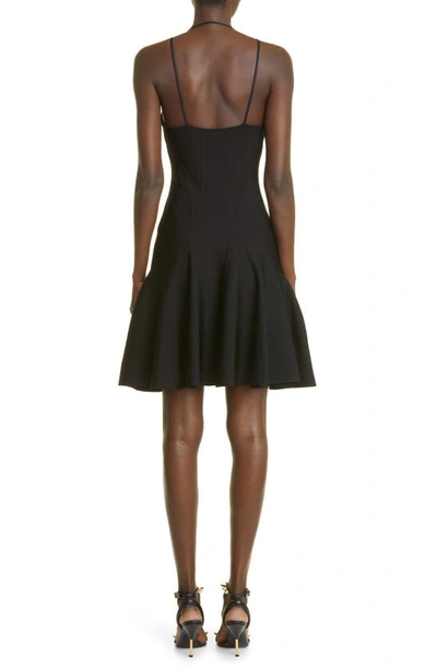 Shop Alexander Mcqueen Aline Corset Bodice Minidress In Black