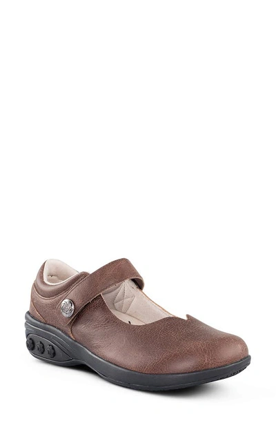 Shop Therafit Melissa Mary Jane Sneaker In Brown