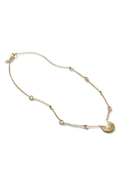 Shop John Hardy Classic Chain Pendant Necklace In Gold 18k