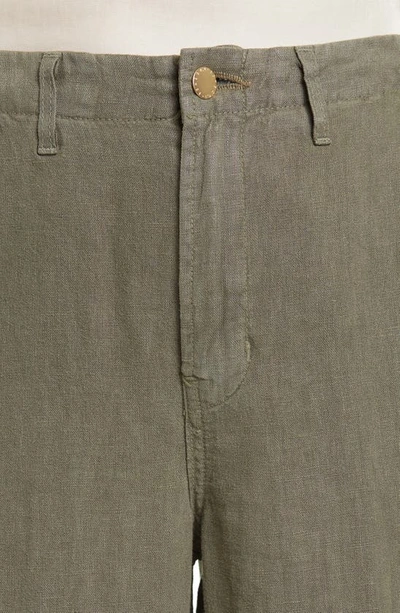 L'agence Campbell High Waist Wide Leg Cotton Blend Pants In Beetle