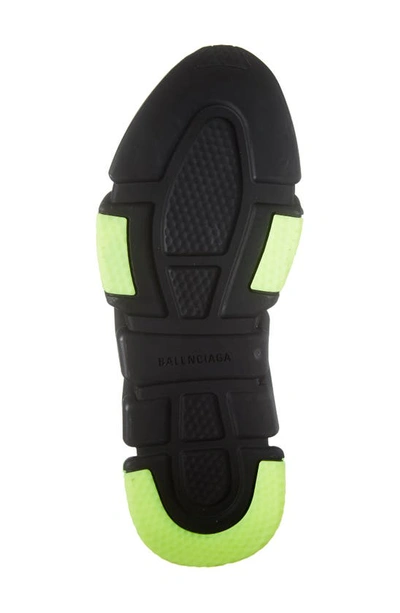 Shop Balenciaga Speed Lt Clear Sole Sock Sneaker In Black/ Clear/ Neon