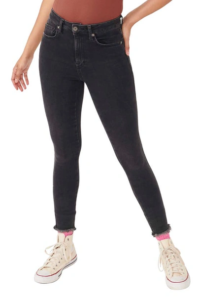 Shop Free People We The Free High Waist Ankle Denim Leggings In Black