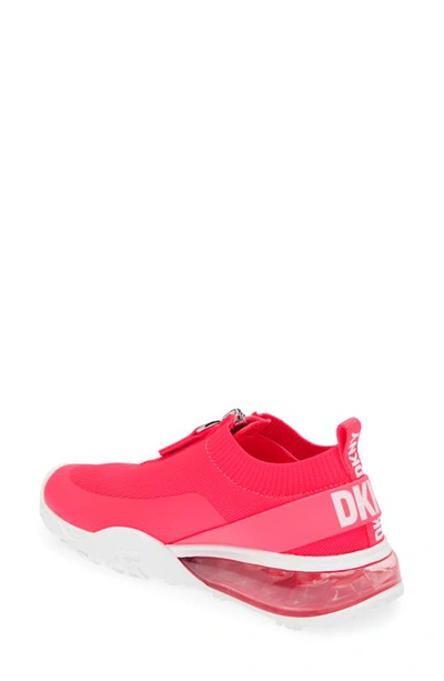 Shop Dkny Kadia Zip-up Sneaker In Fushia