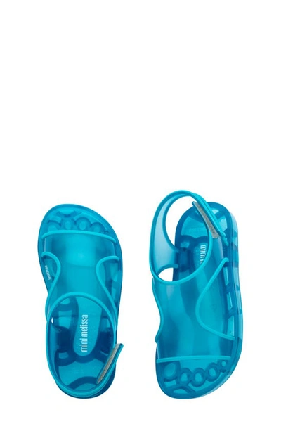 Shop Mini Melissa Kids' Jelly Sandal In Blue/ Blue